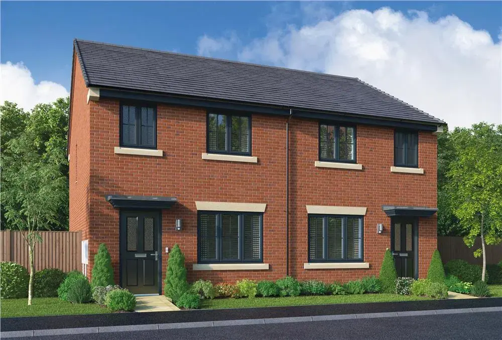 Modern semi-detached homes in the North East, representing the local trade market served by SR7 Web Design