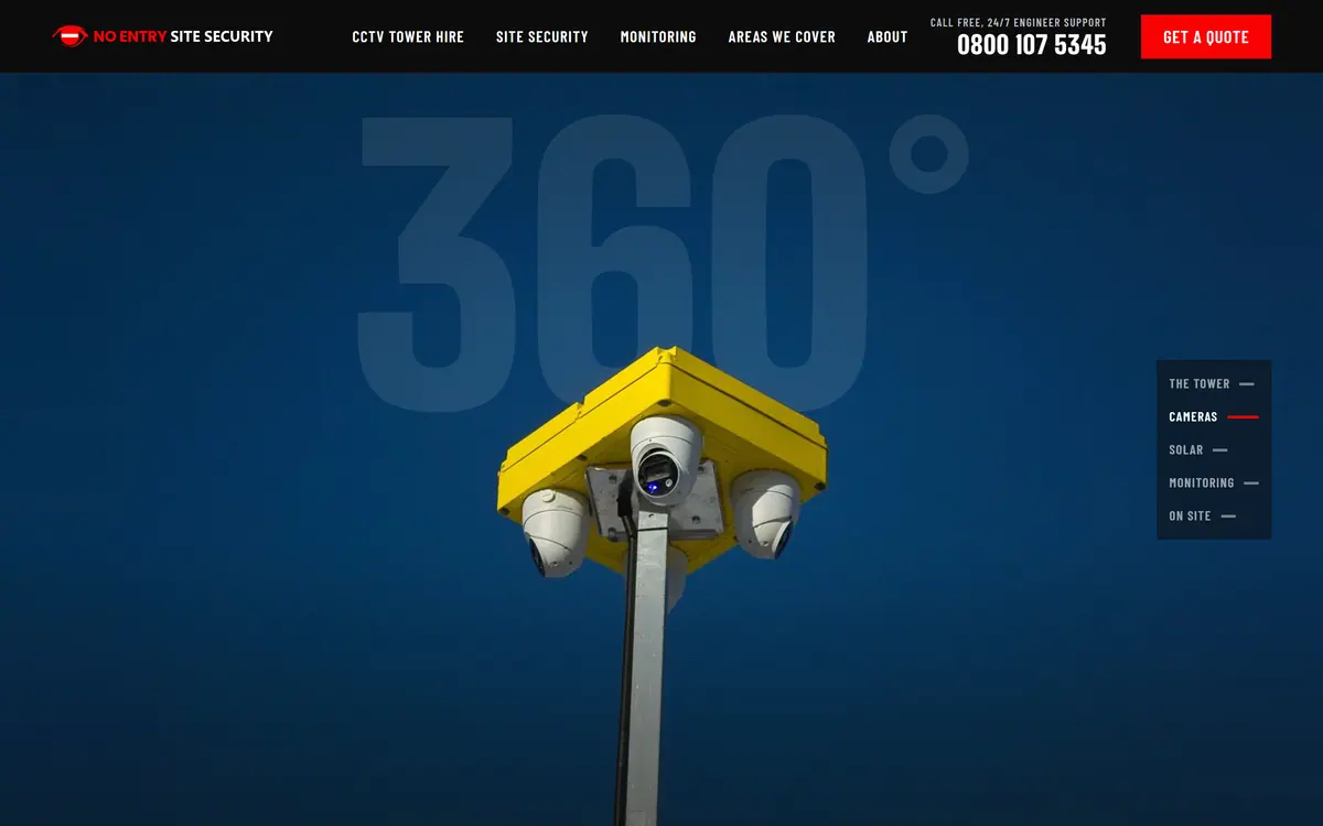 The 360 degree camera chapter on the No Entry homepage