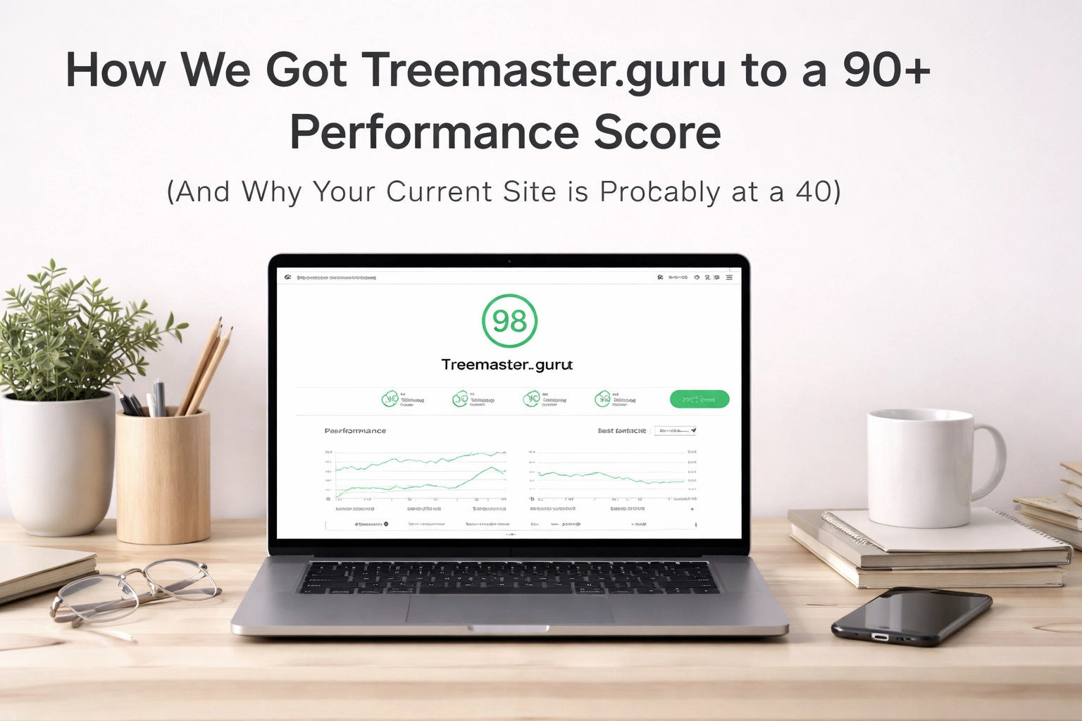 How We Got Treemaster.guru to a 90+ Performance Score (And Why Your Current Site is Probably at a 40)