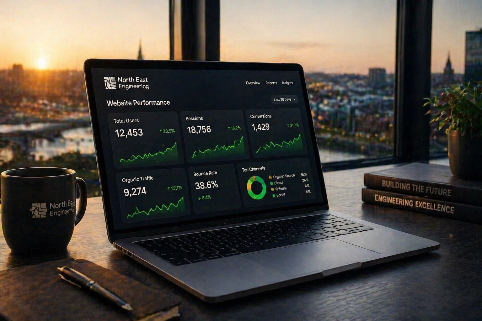 Modern Website Performance Dashboard